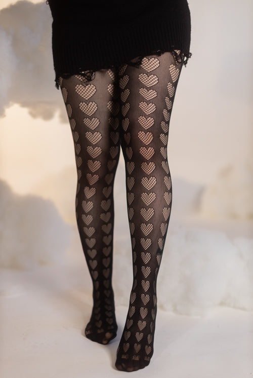 Oh My Hearts Net Tights