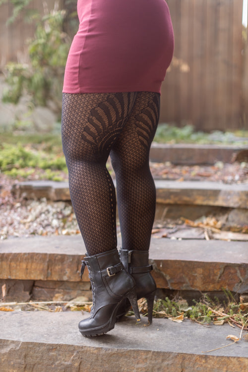 Plus Size Pharoh's Fan Net Tights
