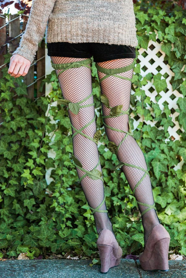 Ivy Shimmer Garter Leg Wrap