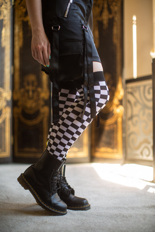 Checkered Over The Knee