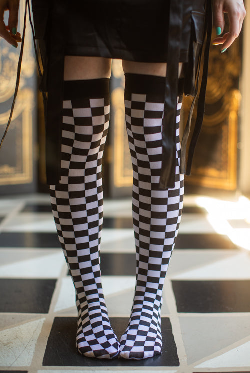 Checkered Over The Knee