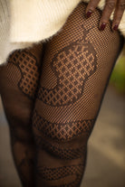 Plus Size Snake Net Tights