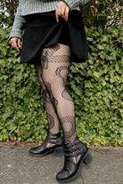 Snake Net Tights