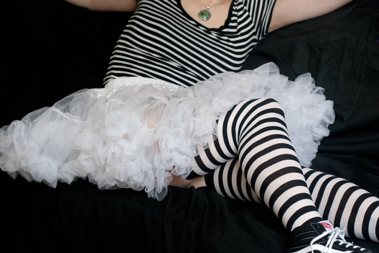Plus Size Layered Tulle Petticoat - White - 1x-2x