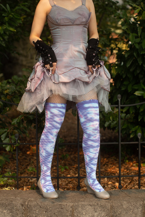 Tie Dye Pastel Carnival Thigh High - Assorted Pastel