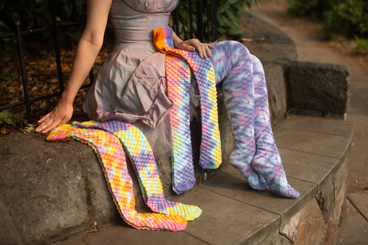 Tie Dye Pastel Carnival Thigh High - Assorted Pastel