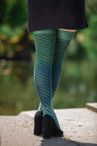 Extraordinary Mermaid Dip Dye Thigh High - Sea Green