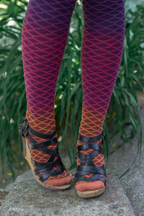 Mermaid Dip Dyed Extraordinary Thigh High - Sunset