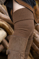 Long Cuffable Scrunchable Socks - Dark Brown