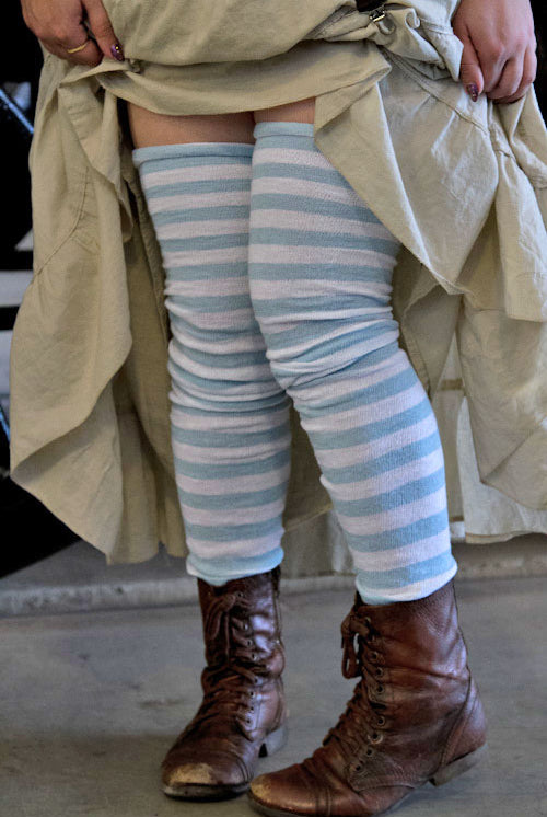 M Stripes - White/Light Blue