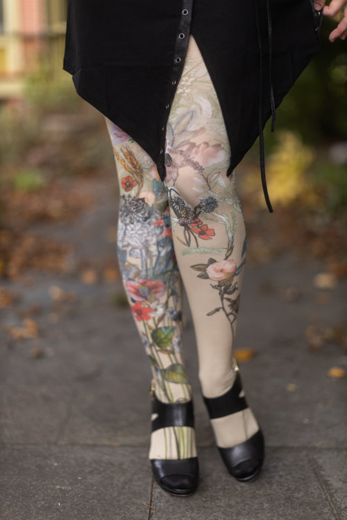 Dragees Printed Tights - Extra Small