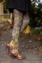 L'Ile Au Trésor Printed Tights - Extra Small