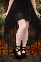 Mini Diamond Net Pantyhose - Baby Pink