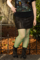 Mini Diamond Net Pantyhose - Kelly