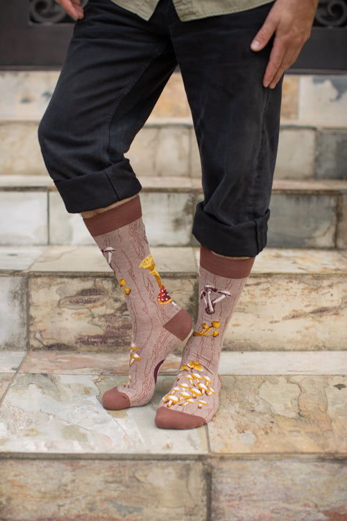 Forest Mushrooms Crew - Heather Mushroom - Large