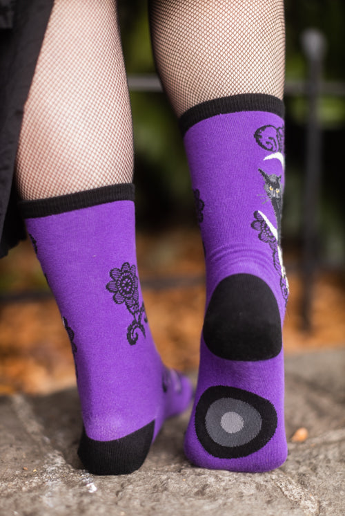 Black Cat Moon Crew - Purple