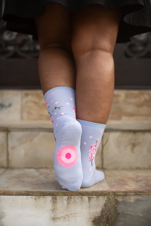 Cherry Blossom Crew - Lilac - Medium