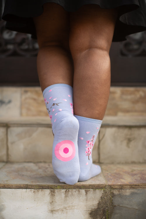 Cherry Blossom Crew - Lilac - Medium