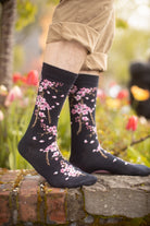 Cherry Blossom Crew - Deep Navy - Large