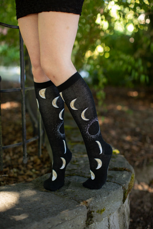 Moon Phases Knee High