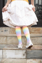 Pastel Rainbow Striped Knee High