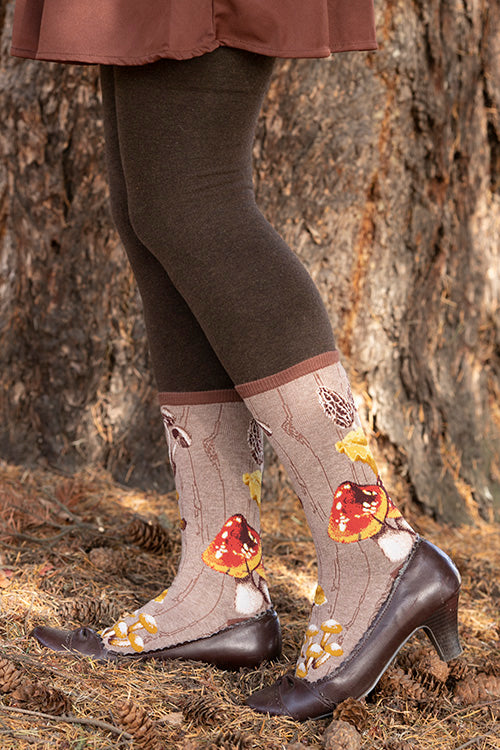 Forest Mushrooms Crew - Heather Mushroom - Medium