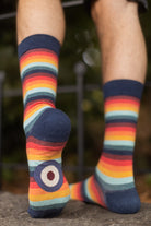 Retro 70's Stripe Crew - Large