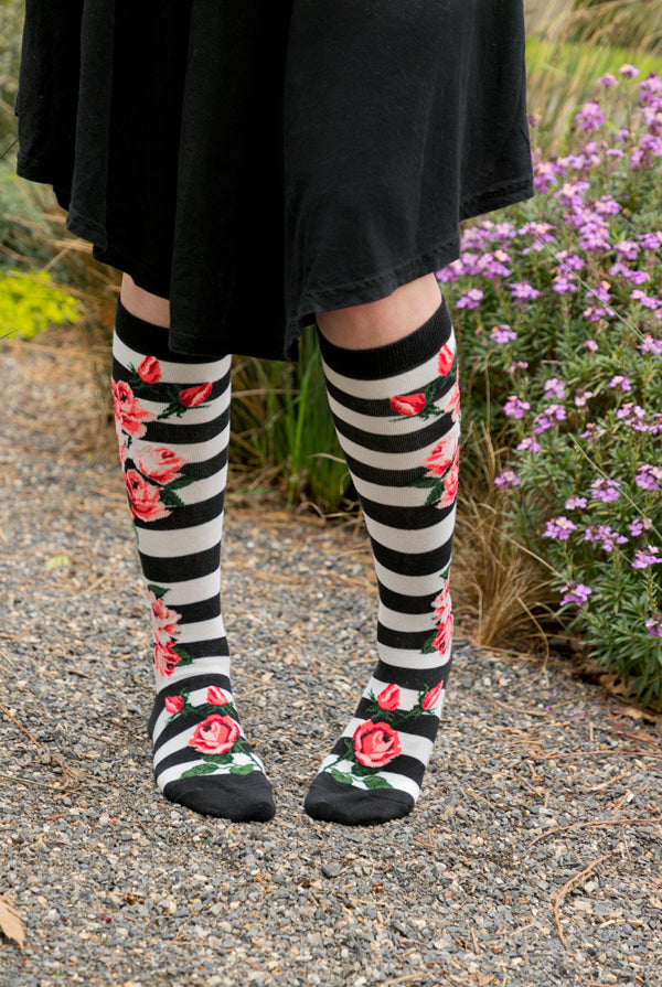 Romantic Rose Knee High