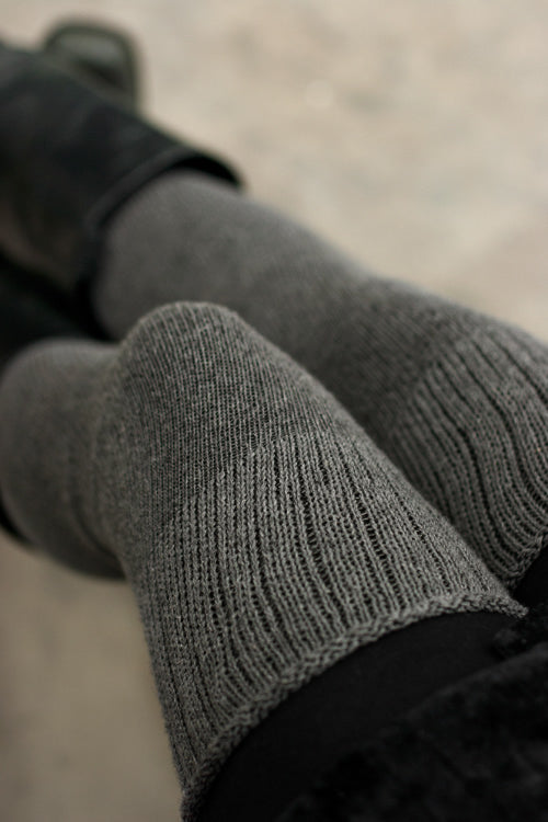 O Basics Knee Socks - Charcoal