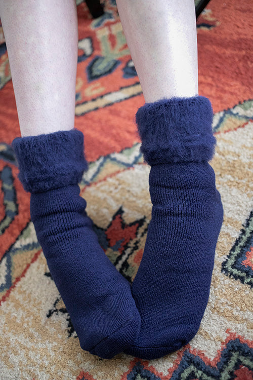New Zealand Bed Socks - Navy