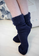 New Zealand Bed Socks - Navy