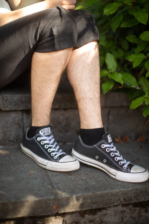 Pima Ankle Zone Socks - Black