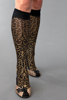 Imperial Trouser Socks - Black with Gold