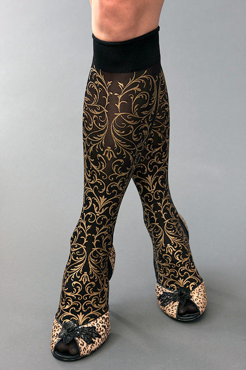 Imperial Trouser Socks - Black with Gold