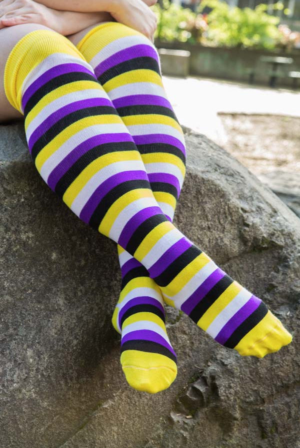 Original Pride Thigh High Socks - Nonbinary