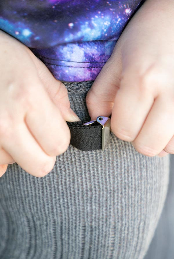 Extra Long Simply Adjustable Sock Garters - Black