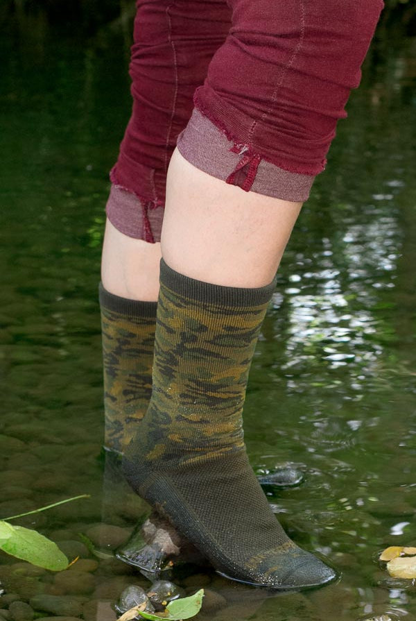 Crosspoint Camo Waterproof Socks - Forest - Small/Medium