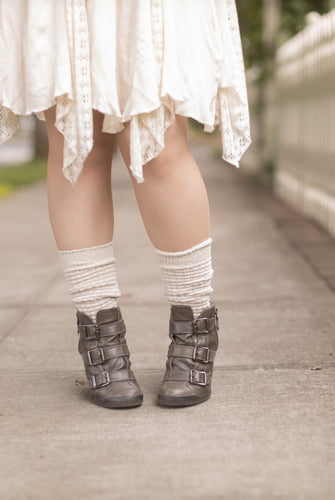 Seashell Slouch Sock