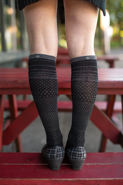 Micro Grade Compression Knee High - Black - Medium/Large