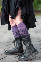 New Leaf Compression Knee High - Plum - Small/Medium