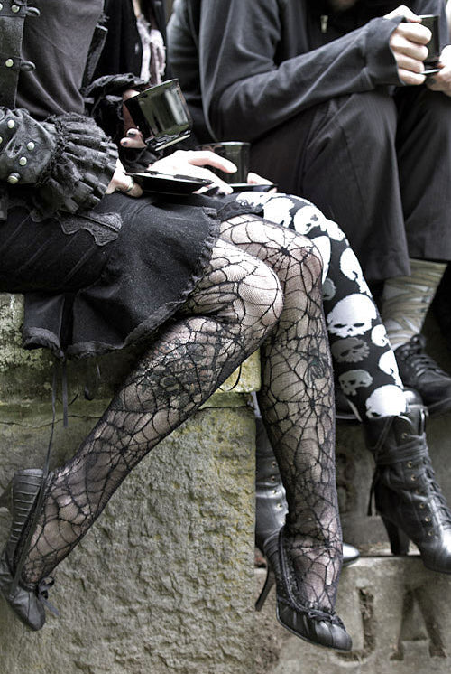 Spider Lace Pantyhose