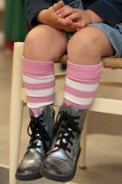 Simply Striped Tube Socks - Bubblegum/Sweet Cream