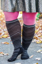 Full Flattery Compression Knee High - Black - Medium/Large
