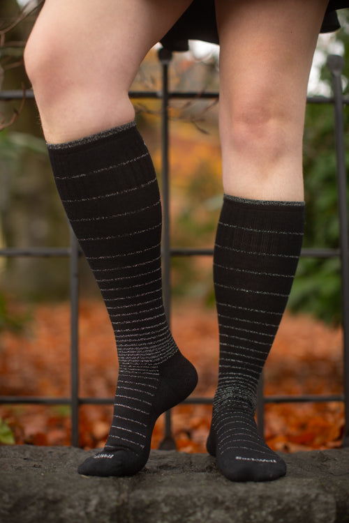 Circulator Compression Knee High - Black Sparkle