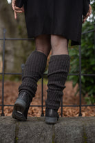 Lux Ribbed Leg Warmers - Dark Grey