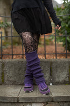 Lux Ribbed Leg Warmers - Dusty Purple