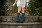 Lux Ribbed Leg Warmers - Teal