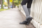 Cable Leg Warmers - Middle Grey