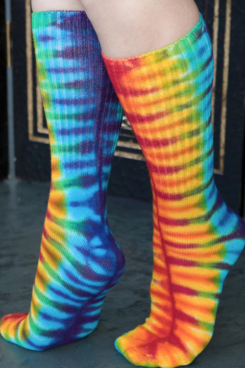 Tie Dye Bamboo Rayon Crew - Classic Tie Dye