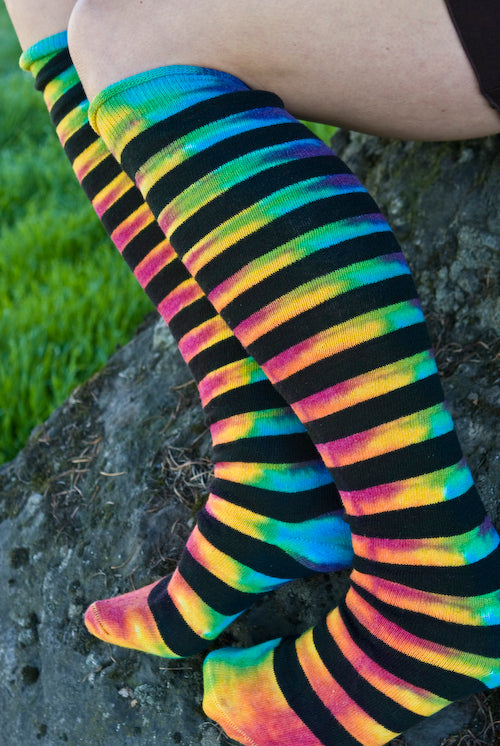 Tie Dye Striped Knees - Classic